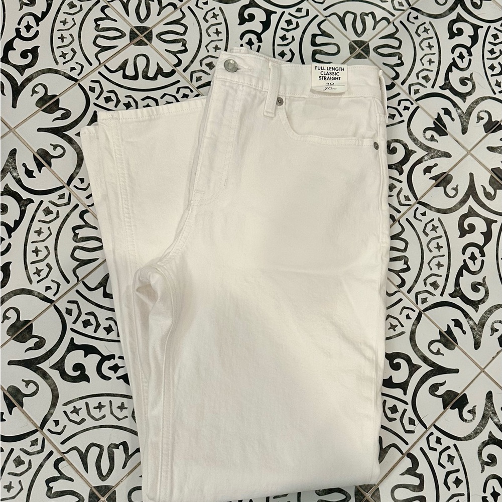 J Crew Full Length Classic Straight Jeans- New with Tags